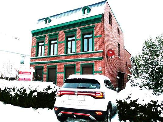 Die Schönheit im Wintermantel