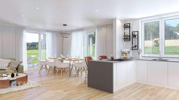 Einrichtungsbeispiel Essbereich & Küche