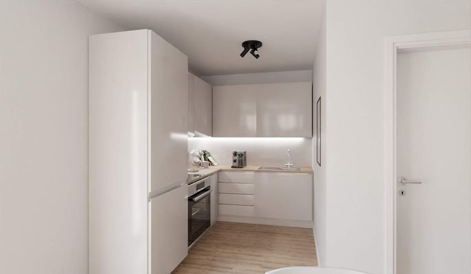  Die offene Wohnküche lädt zu gemeinsamem Kochen ein