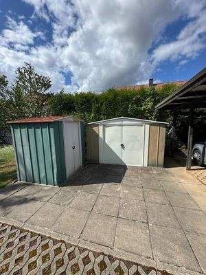 8 Gartengeräte + Fahrradbox