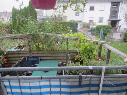 Balkon mit Garten