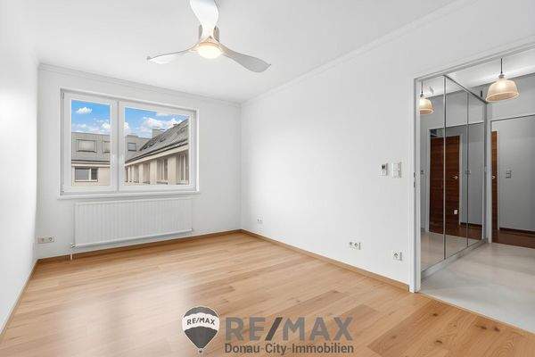 Schlafzimmer gestagt