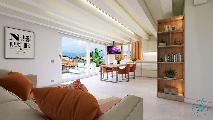 Wohnzimmer und Küche