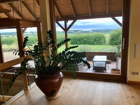 Ausblick vom Wohnzimmer