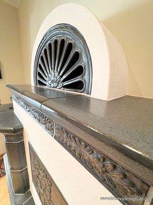 Kachelofen in der  Diele