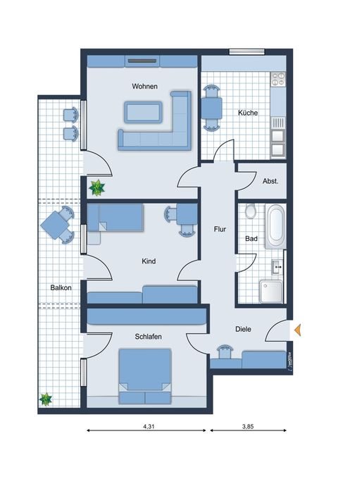 Stutensee Wohnungen, Stutensee Wohnung kaufen