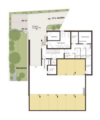 Wohnanlage Tranglweg, Nüziders - Tiefgarage