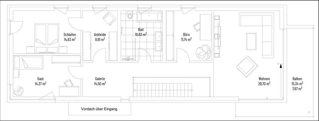 Grundriss Obergeschoss