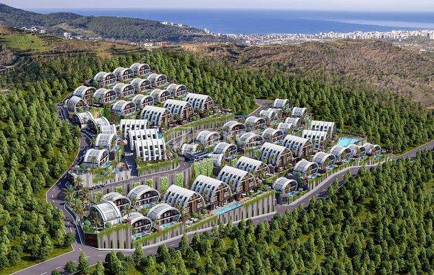 Unique Villas with Private Pool in Alanya Kargıcak