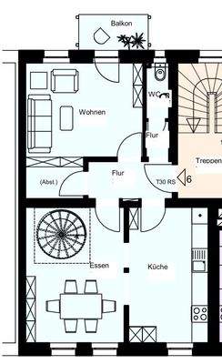 Grundriss WE 06 - 3.OG