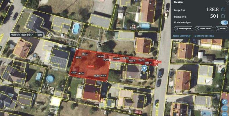 Enwurf Grundstücksteilung