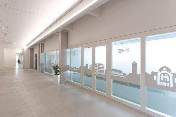 Büroräume mit Glaswand 