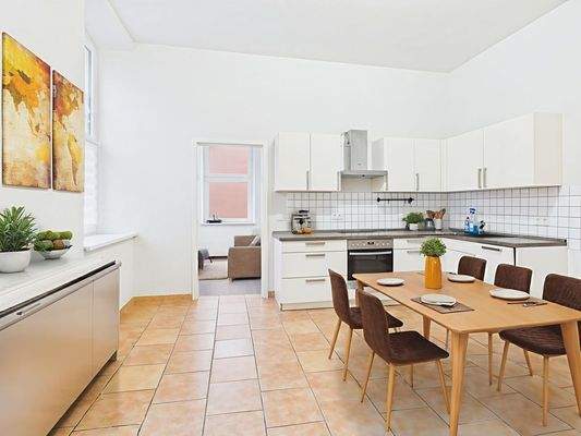 Mustermöbilierung Küche