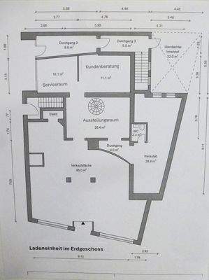 Grundriss Gewerbefläche