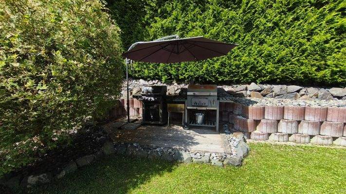Grillplatz im Garten