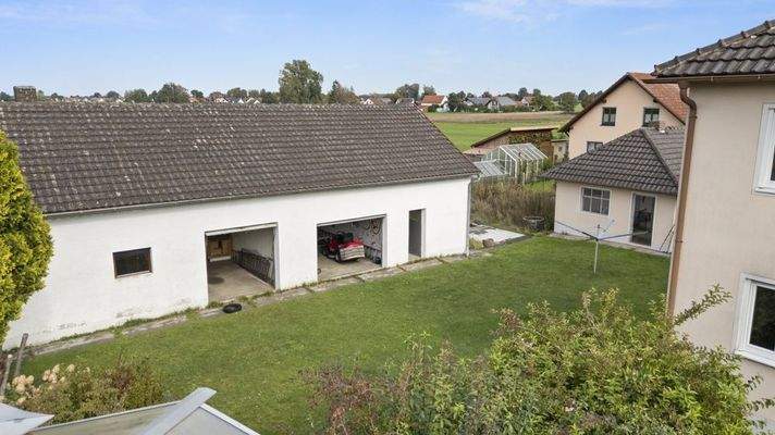 Garten mit möglichen Bauplatz