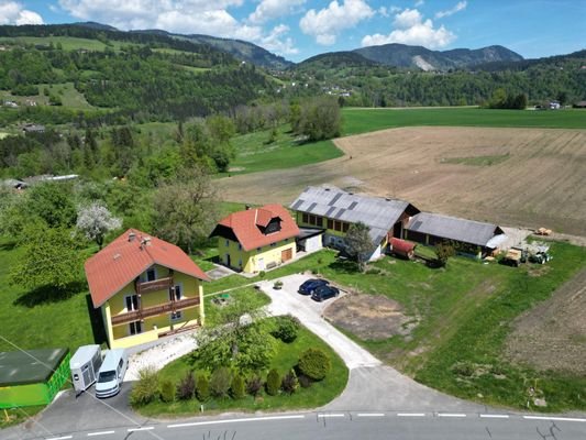 Kleinlandwirtschaft Luftaufnahme