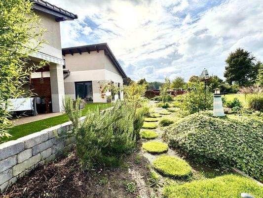 Blick über den Garten 