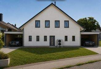 Großes Doppelhaus 
