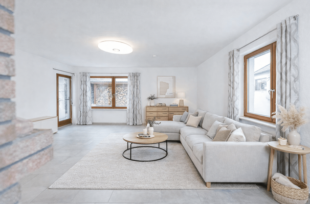 Wohnzimmer EG - Einrichtungsbeispiel