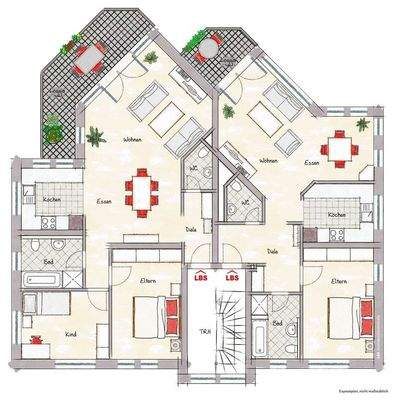 Wohnungen im 1. Obergeschoss