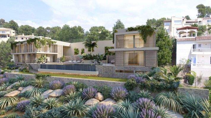 Baugrundstück mit Lizenz und Meerblick zu verkaufen in Can Borras, Puerto Andratx, Mallorca BHHS-BAL-0971