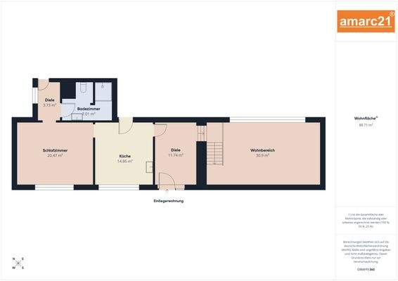 Grundriss Einliegerwohnung