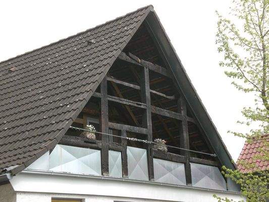 Ansicht Fachwerk Loggia