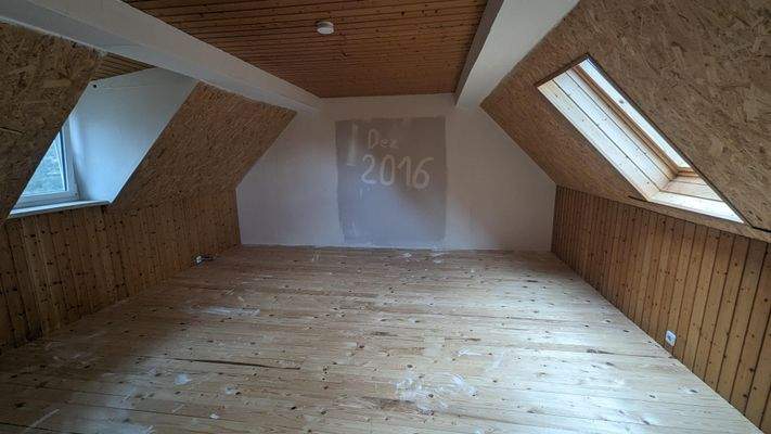 Blick in das Dachgeschoss