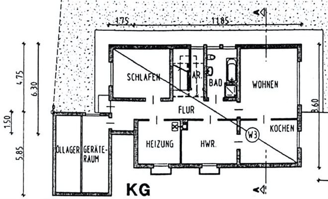 Grundriss EG/KG