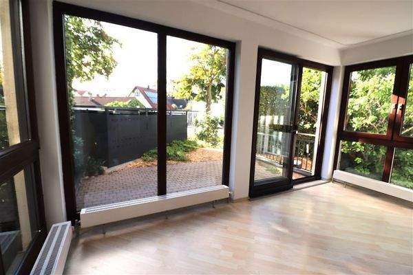 Blick auf die Terrasse