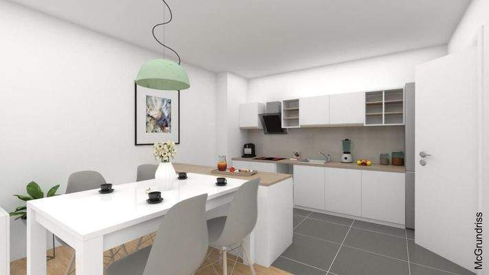 Graz-Gartenwohnung-Küche-Visualisierung