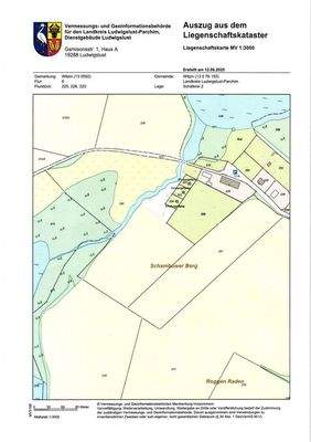 Auszug Liegenschaftskataster