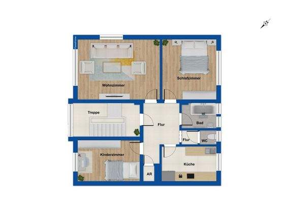 Grundriss 1.-3. Obergeschoss