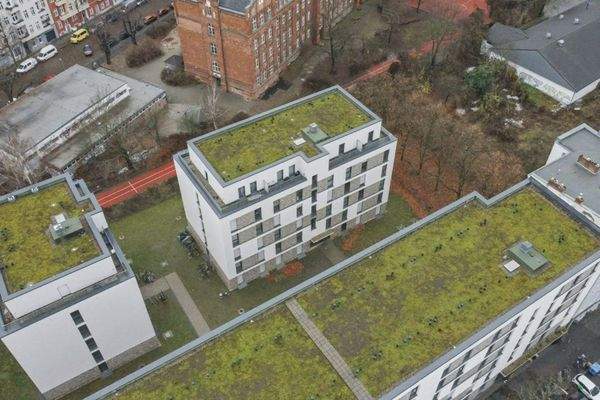 Luftbild Wohngeba?ude und Innenhof