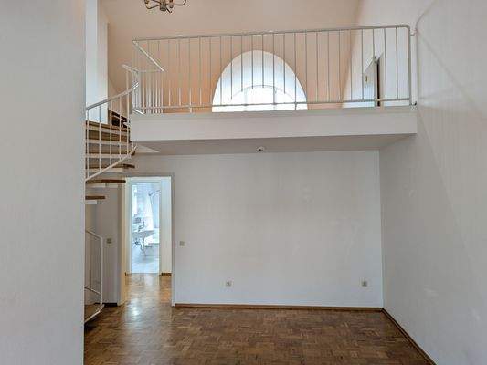 Wohnzimmer und Galerie