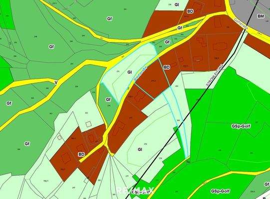 Ausschnitt Widmungsplan