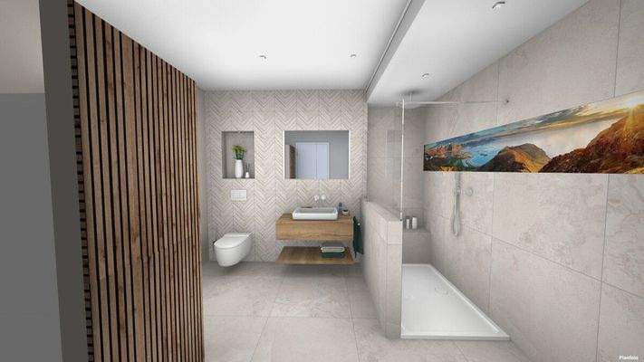 Bad_Whg 7_Blick Dusche Waschbecken