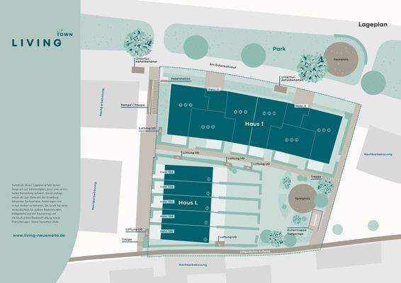 UP TOWN Living - Lageplan