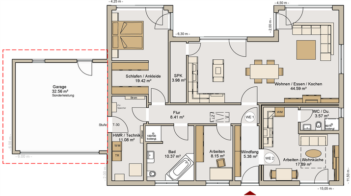 BU-ELW-134-22-0-EG- mit Einliegerwohnung