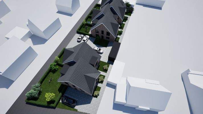 Gesamtansicht von der Straße aus