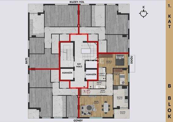 Elegant Flats 700 Meters from the Sea in Antalya