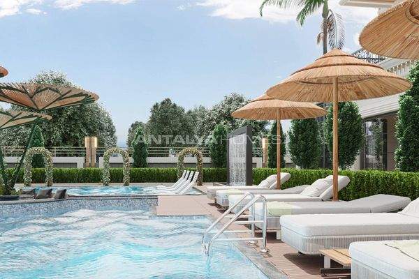 Properties in a Complex with Pool in Alanya Mahmutlar