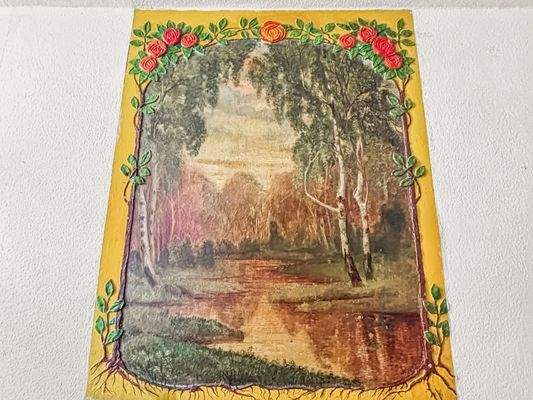 Wandgemälde im Hausflur