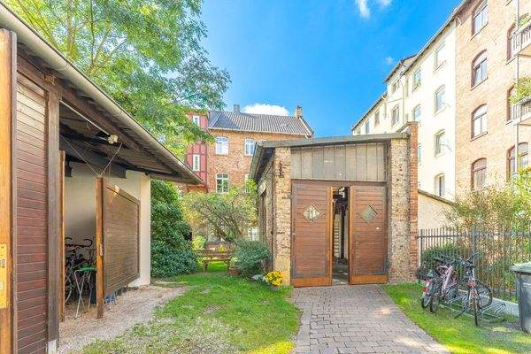 Eingang Werkstatt bzw. Ausstellungs-/Veranstaltungsraum