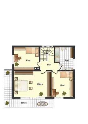 Grundriss Obergeschoss