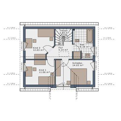 Grundriss Obergeschoss