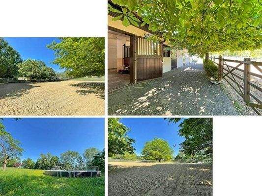 Großzügige Anlage für Pferde mit Einstellplätzen