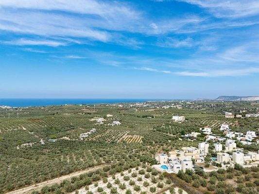 Kreta, Loutra: Steinvilla mit wunderschönem Meerblick zu verkaufen