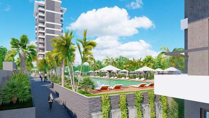 Beachfront Properties in a New Project in Alanya Turkey